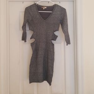 Silver and Black Party Dress